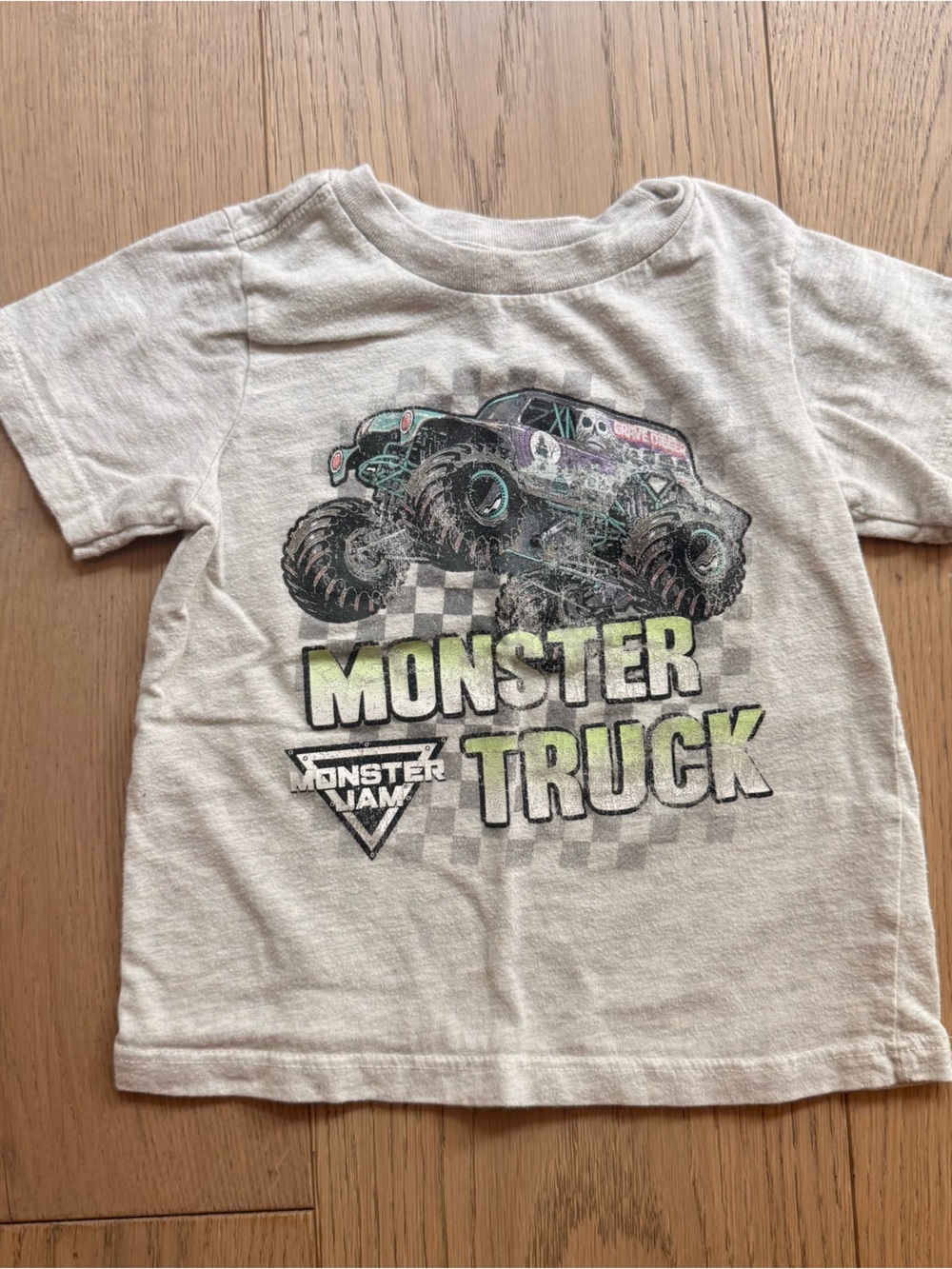 Monster Truck Graphic Tee - Monster Jam Cream